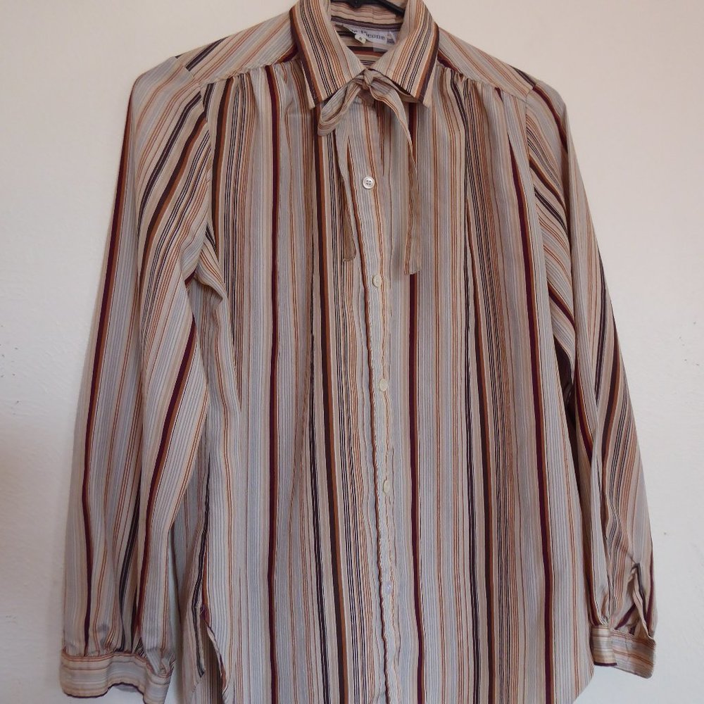 Evan-Picone Striped Blouse